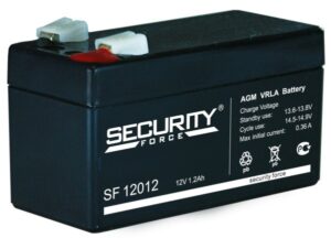 Аккумулятор Security Force SF 12012 12V 1,2Ah 97x43x59мм 0,61кг - фото
