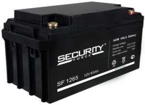 Аккумулятор Security Force SF 1265 12V 65Ah 350x167x174мм 22,4кг - фото